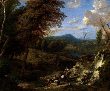 Cornelis Huysmans - Wooded Hilly Landscape - WGA11816