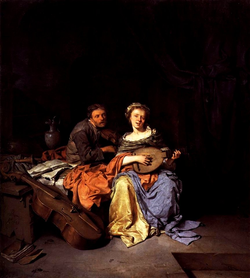 Cornelis Pietersz. Bega - The Duet - WGA01577