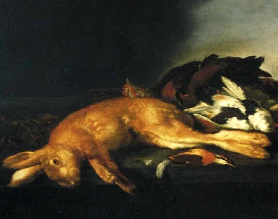Cornelis Lelienbergh - Dode haas en gevogelte - 1452 (OK) - Museum Boijmans Van Beuningen