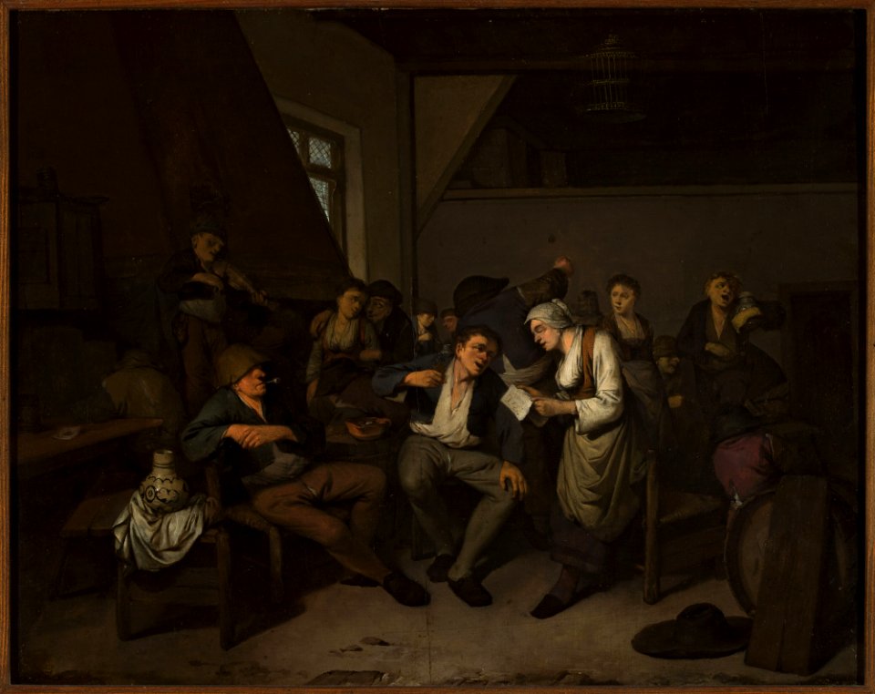 Cornelis Pietersz. Bega - Merry-making in a tavern - M.Ob.1802 MNW ...