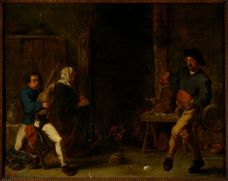 Cornelis Saftleven - Scene in a tavern - M.Ob.496 MNW - National Museum in Warsaw