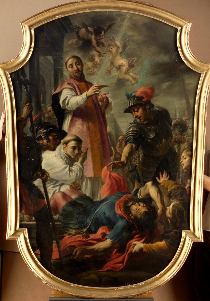Cornelis Schut - Bekehrung des Hl. Wilhelm von Maleval durch den Hl. Bernhard von Clairvaux - GG 2536 - Kunsthistorisches Museum