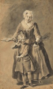 Cornelis Troost (Dutch - A Mother Showing Her Weeping Son His Shoe of Switches - Google Art Project