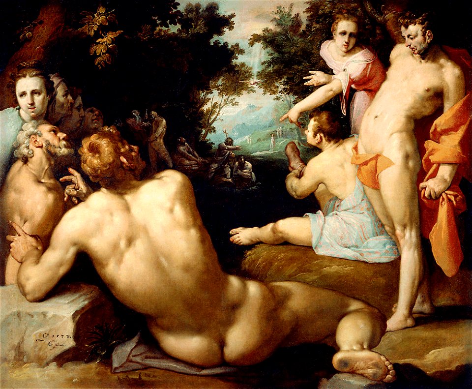 Cornelis van Haarlem - Doopsel van Christus