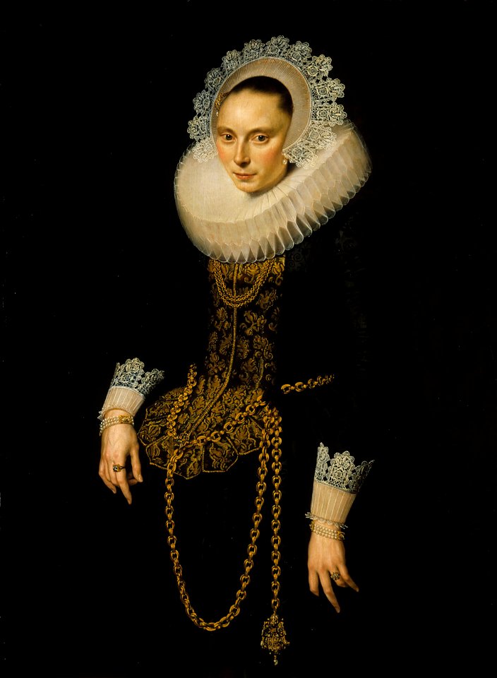 Cornelis van der Voort - Portrait of a young woman - S 65 - Finnish National Gallery
