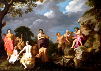 Cornelis van Poelenburgh - The Musical Contest between Apollo and Marsyas - Google Art Project
