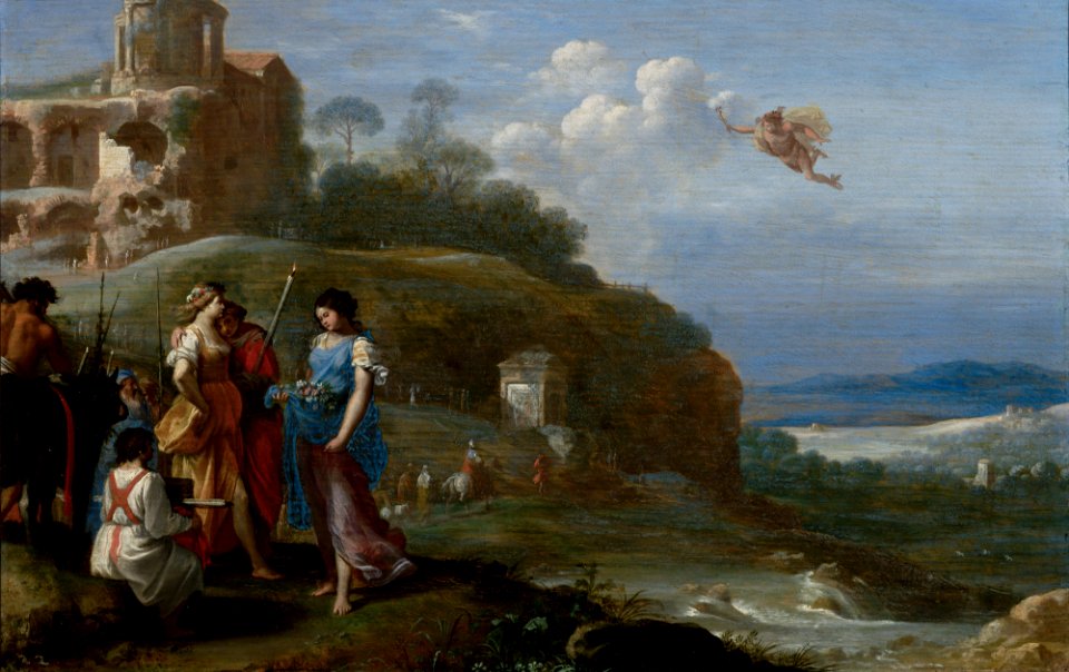 Cornelis van Poelenburch - Mercury and Herse - 134 - Mauritshuis