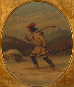 Cornelius David Krieghoff (1815-72) - A North American Indian Hunter - RCIN 403735 - Royal Collection