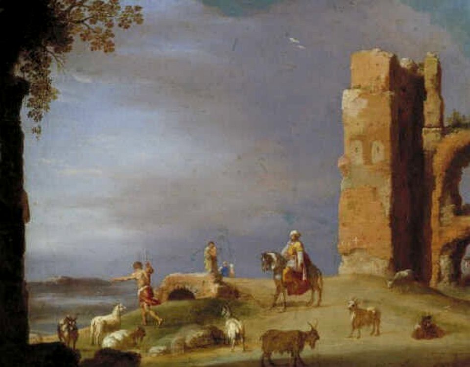 Cornelis van Poelenburch - Landschap met ruïne - 2886 (OK) - Museum Boijmans Van Beuningen