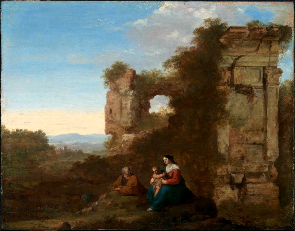Cornelis van Poelenburch - Rest on the Flight into Egypt - 51.2776 - Museum of Fine Arts