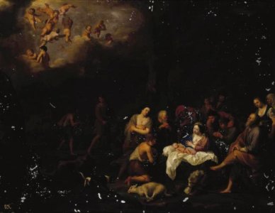 Cornelis van Poelenburch - De aanbidding van de herders - ГЭ-3775 - Hermitage Museum
