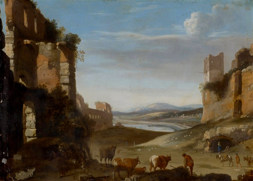 Cornelis van Poelenburgh - Römische Ruinenlandschaft - GG 796 - Kunsthistorisches Museum