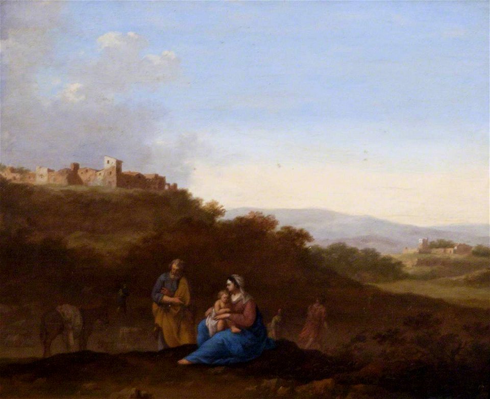 Cornelis van Poelenburgh (1594-1595-1667) - Landscape with the Rest on the Flight into Egypt - 108896 - National Trust