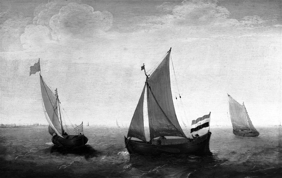Cornelis Verbeeck - Zeilende schepen - SA 468 - Amsterdam Museum