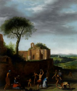 Cornelis van Poelenburgh - The Martyrdom of Saint Stephen - BF.2012.1 - Museum of Fine Arts