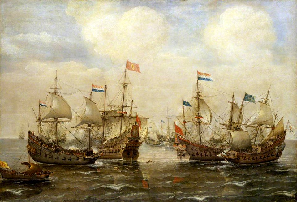 Cornelis Verbeeck (c.1590-c.1637) - An Engagement between the Spanish and the Dutch, c.1630 - BHC0270 - Royal Museums Greenwich