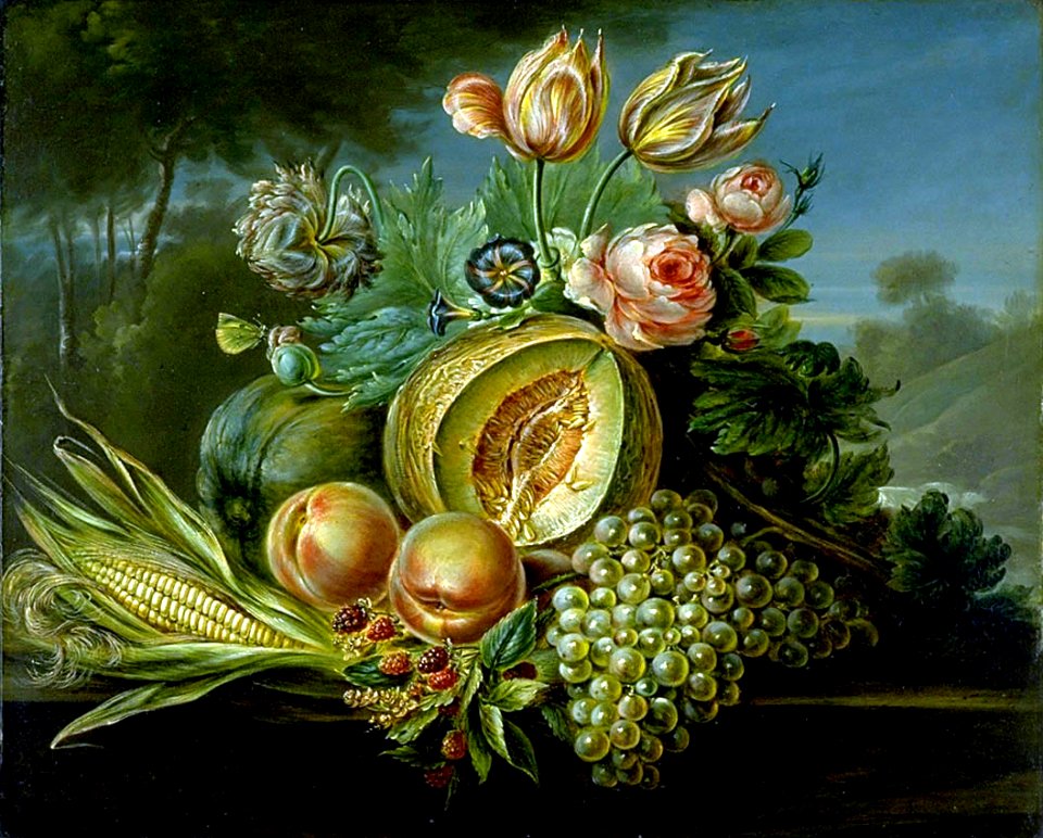 Cornelius de Beet - Still Life with Fruit and Flowers - 1979.148 - Smithsonian American Art Museum