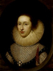 Cornelius Johnson (1593-1661) - Portrait of a Lady - RCIN 402978 - Royal Collection