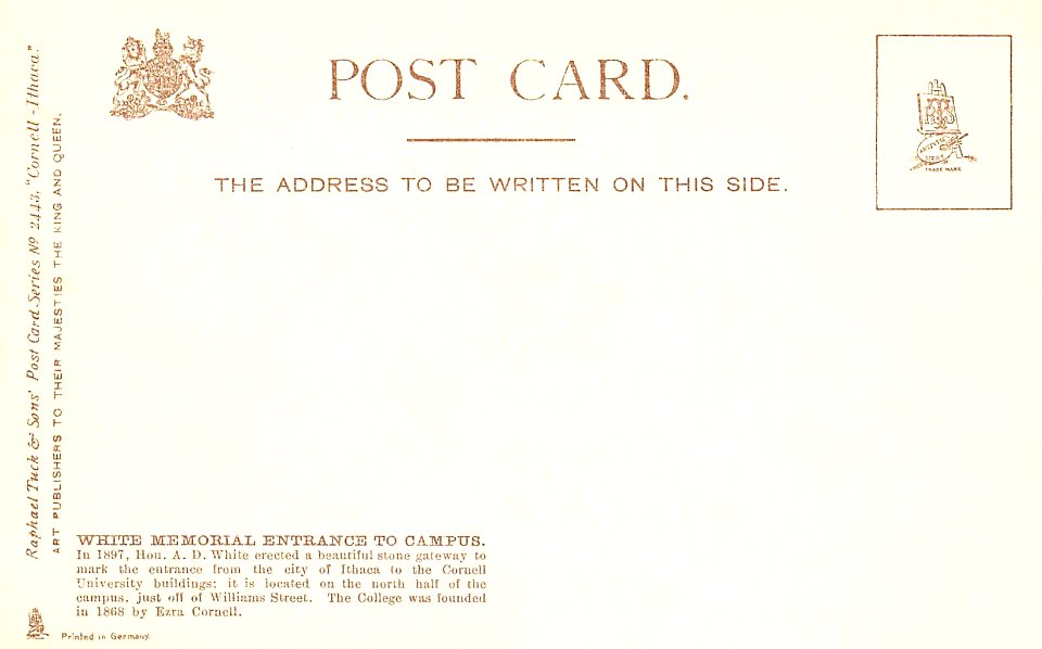 Cornell - White Gate verso