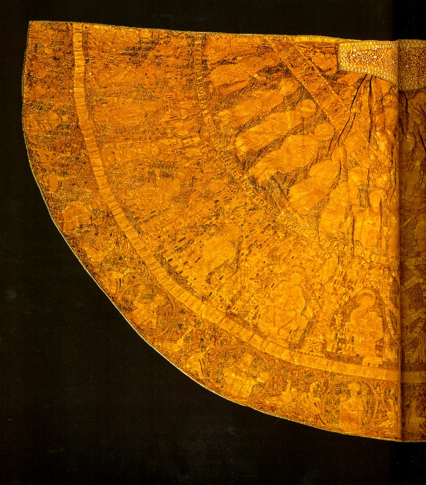 Coronation pall, left side