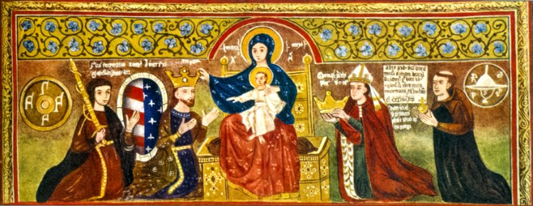 Coronation of Charles I by Virgin Mary