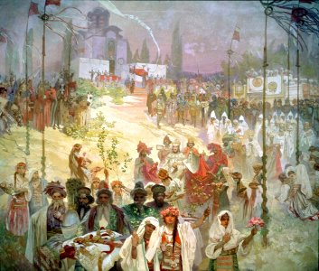 Coronation of Emperor Dušan, in The Slavonic Epic (1926)