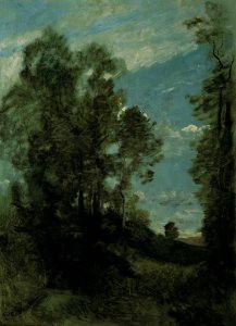 Corot - Baumlandschaft (Morgen), nach 1870