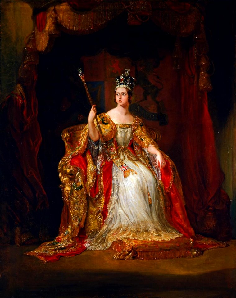 Coronation portrait of Queen Victoria - Hayter 1838