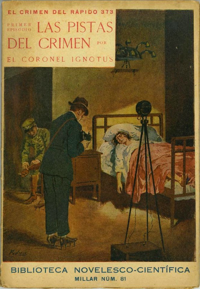 Coronel Ignotus, Las pistas del Crimen, cover by Mariano Pedrero