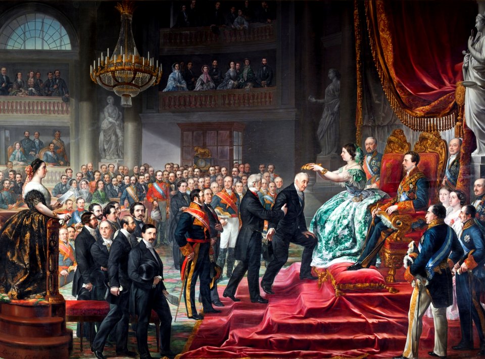 Coronación de Don Manuel J. Quintana (Palacio del Senado de España)