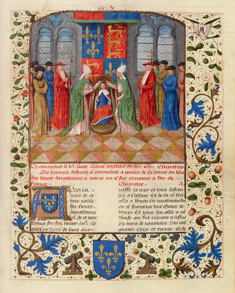Coronation Henry VI Wavrin Anciennes Chroniques d'Angleterre Vol 5
