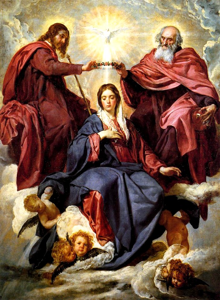 Coronación de la Virgen, by Diego Velázquez