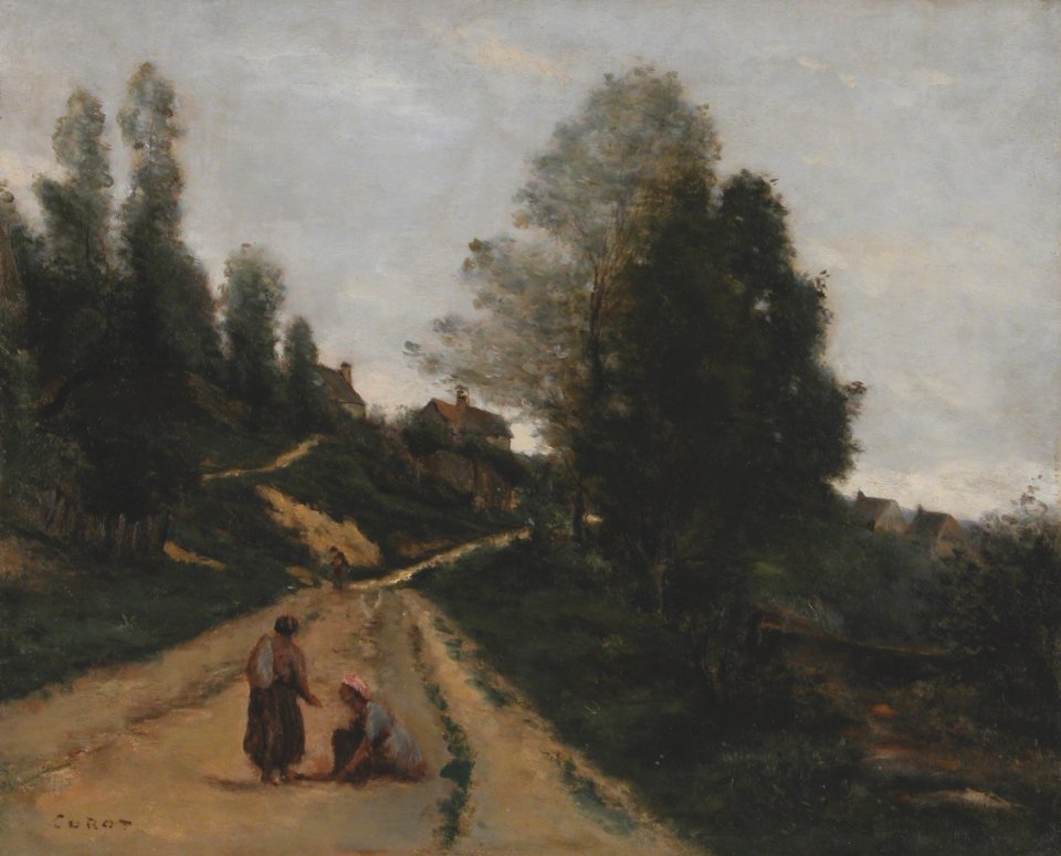 Corot - Chemin montant, Gouvieux - Tweed museum