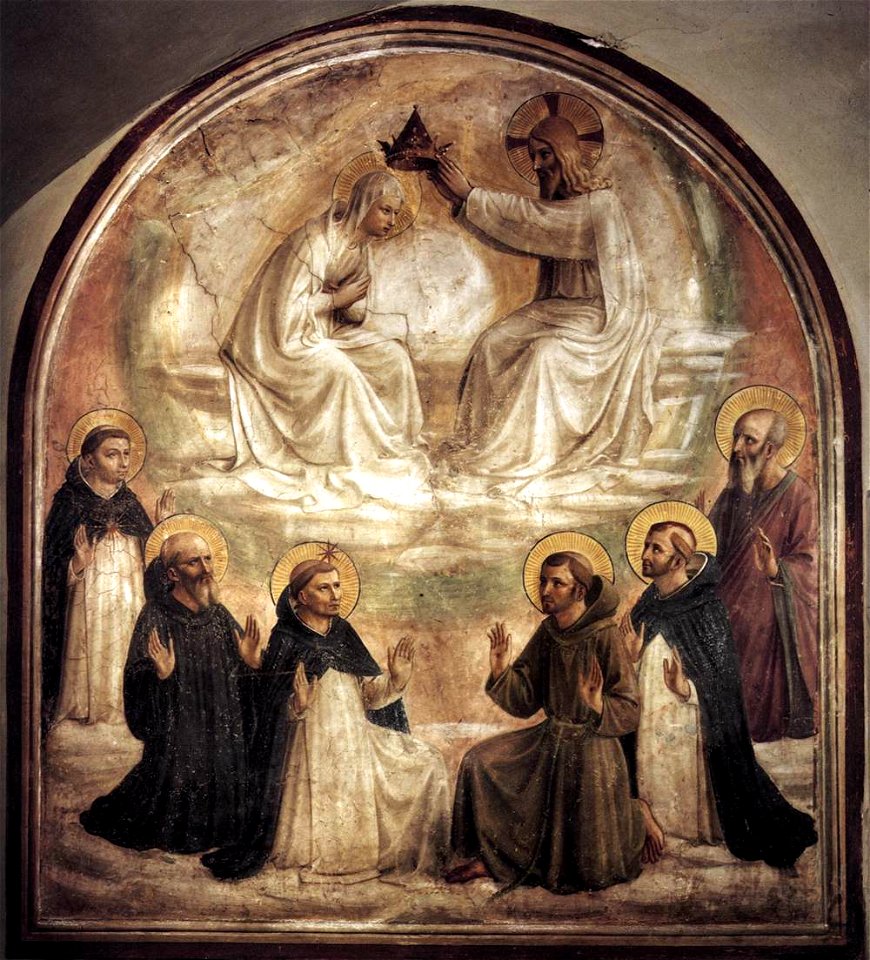 Coronation of Mary by Fra Angelico (San Marco Cell 9)