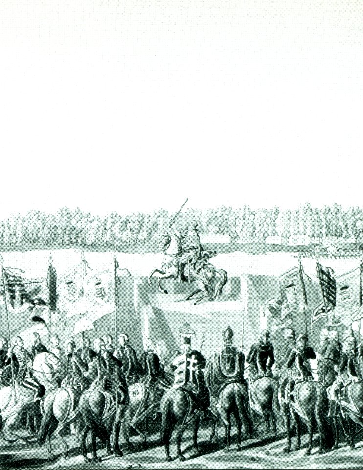 Coronation sword-stroke of II Lipót