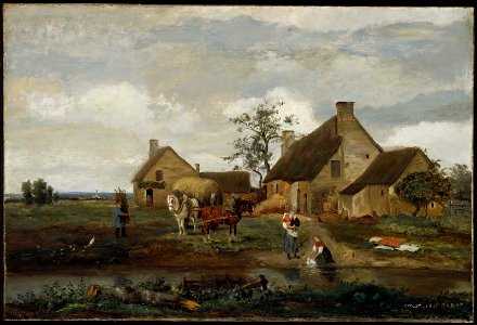 Corot - Farm at Recouvrières, Nièvre, 1831