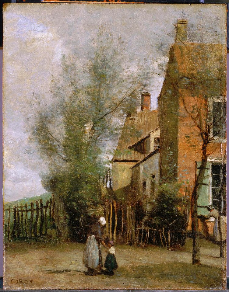 Corot - House in the Village of Saint-Martin, near Boulogne-sur-Mer, 1860-1865