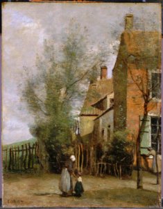 Corot - House in the Village of Saint-Martin, near Boulogne-sur-Mer, 1860-1865