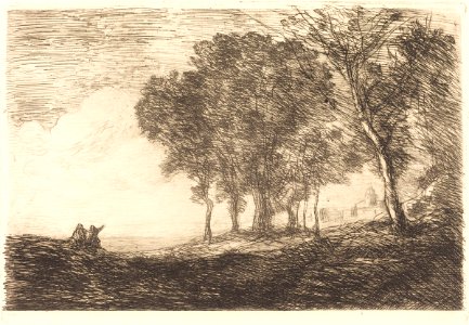 Corot - Italian Landscape, c. 1865, 2000.7.10