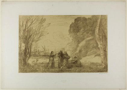 Corot - A Family at Terracina, 1871, 1940.946.3