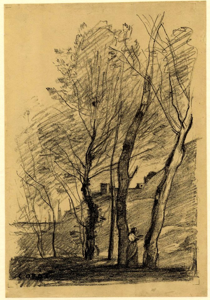Corot - La Lecture sous les arbres, 1915,0508.33