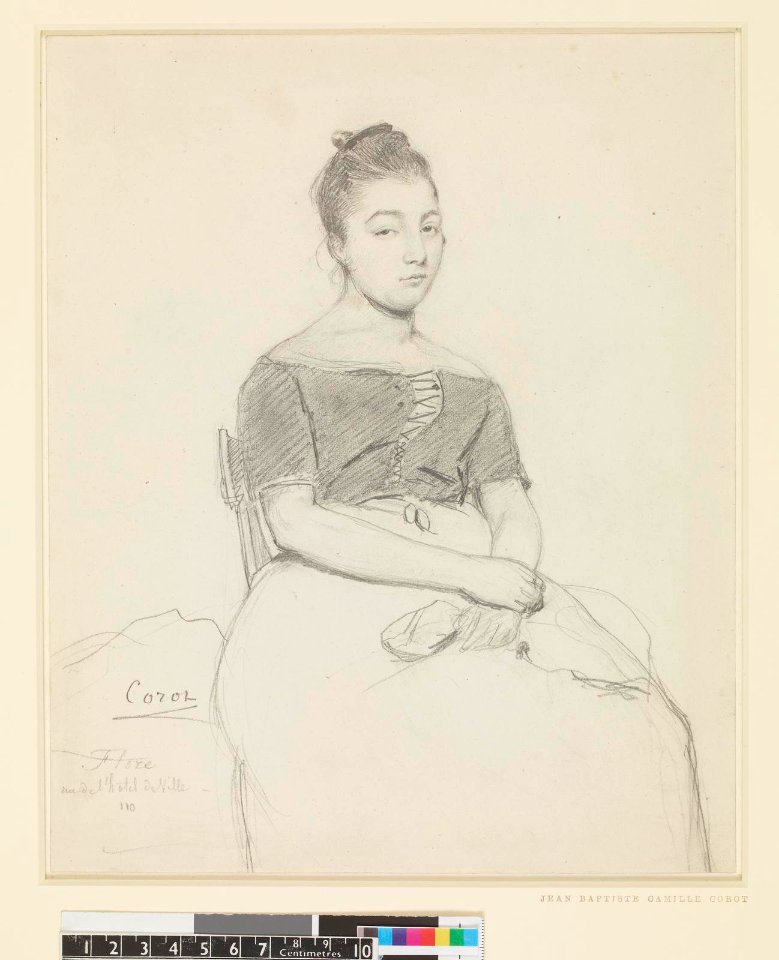 Corot - A seated woman, 1935,0608.2