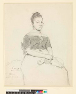 Corot - A seated woman, 1935,0608.2