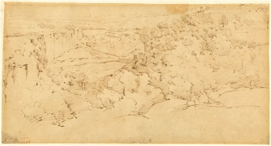 Corot - Cività Castellana, 1826-1827, 2017.40