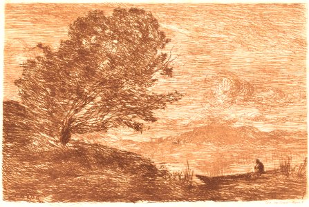 Corot - A Lake in the Tyrol (Un lac du Tyrol), 1863