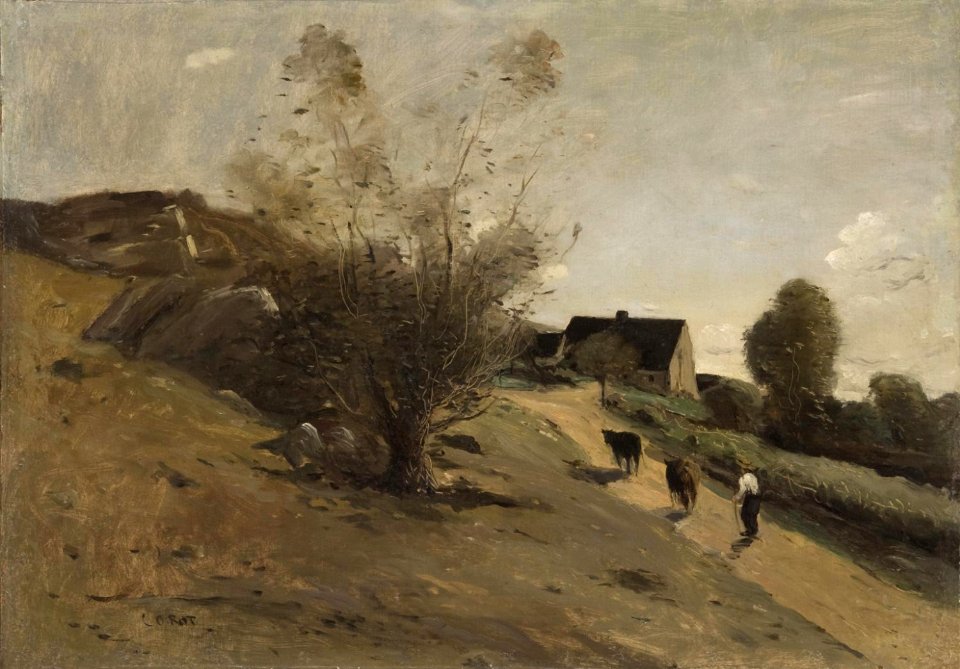Corot - Environs of Gruyéres, Switzerland, c. 1850-1865