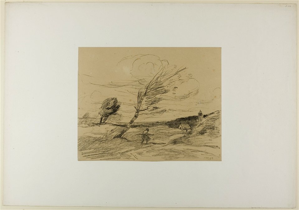 Corot - Gust of Wind, 1871, 1940.946.8