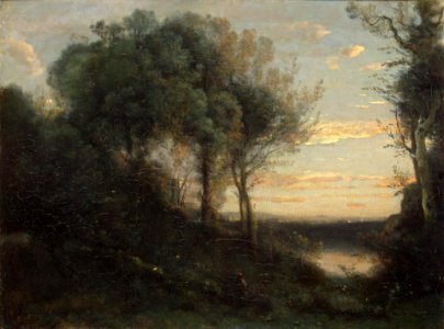 Corot - Evening, Late 1850s - early 1860s