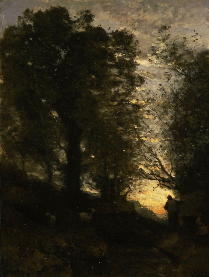 Corot - Goatherd of Terni, c. 1871