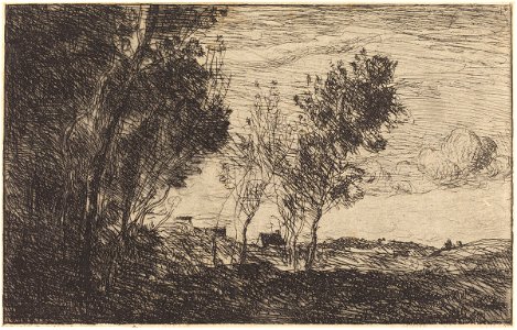 Corot - In the Dunes Souvenir of The Hague (Dans les dunes Souvenir du bois de La Haye), 1869